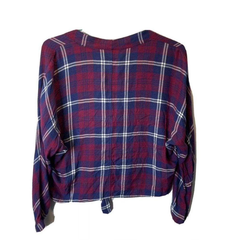 Rails Womens Button Up Tie Front Blouse Sloane Re… - image 2